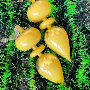 Set of 2 Boho Flair Golden Ornaments by HGTV Home Collection